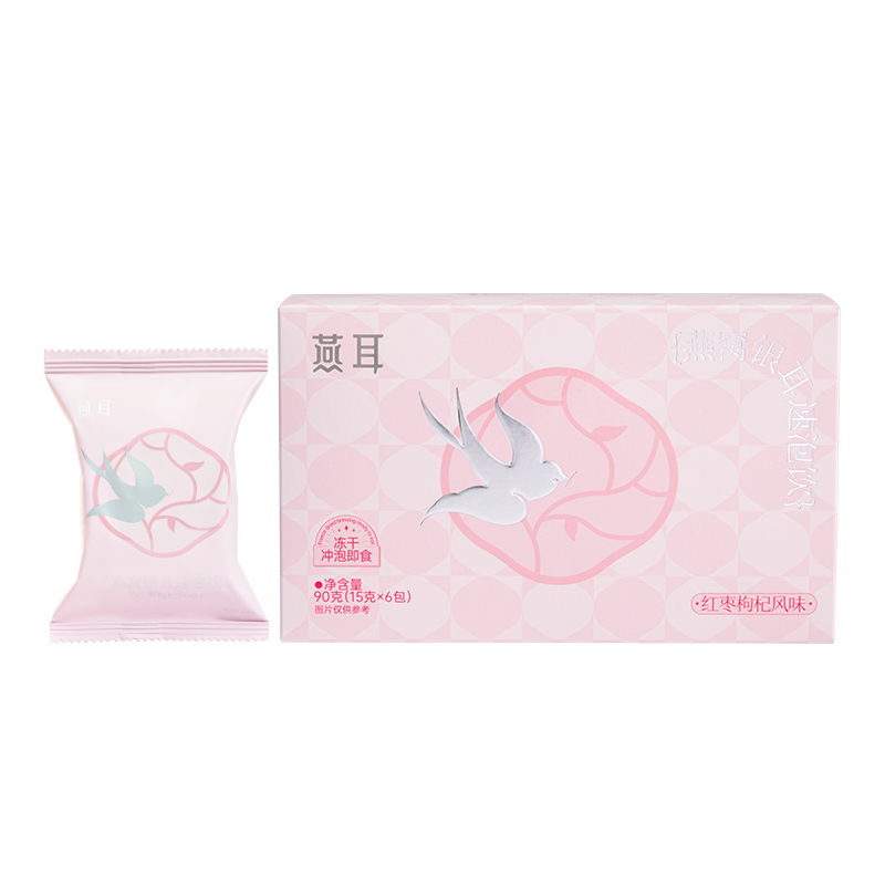 金燕耳冻干燕窝银耳6包/盒  