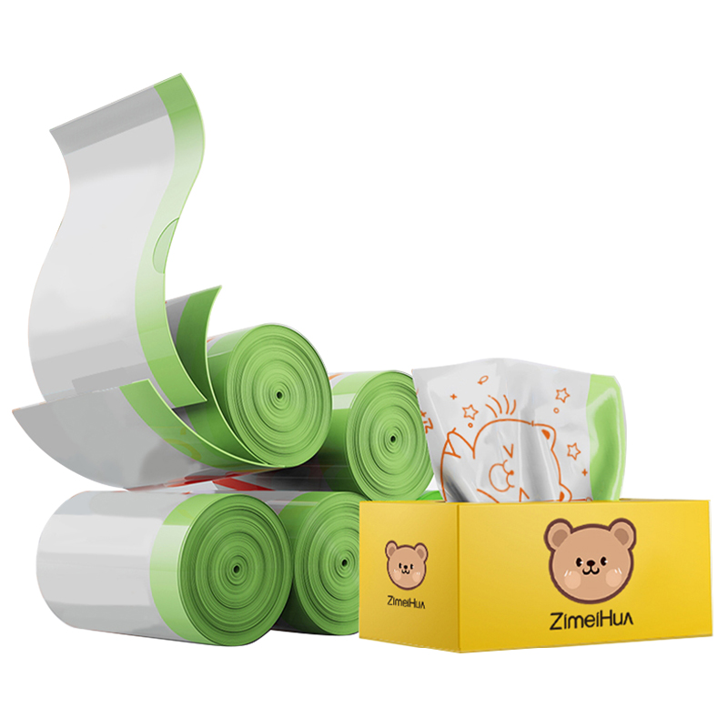 姊妹花 ZMH-9346 免撕抽绳垃圾袋抽取式（单位：盒） 黄色