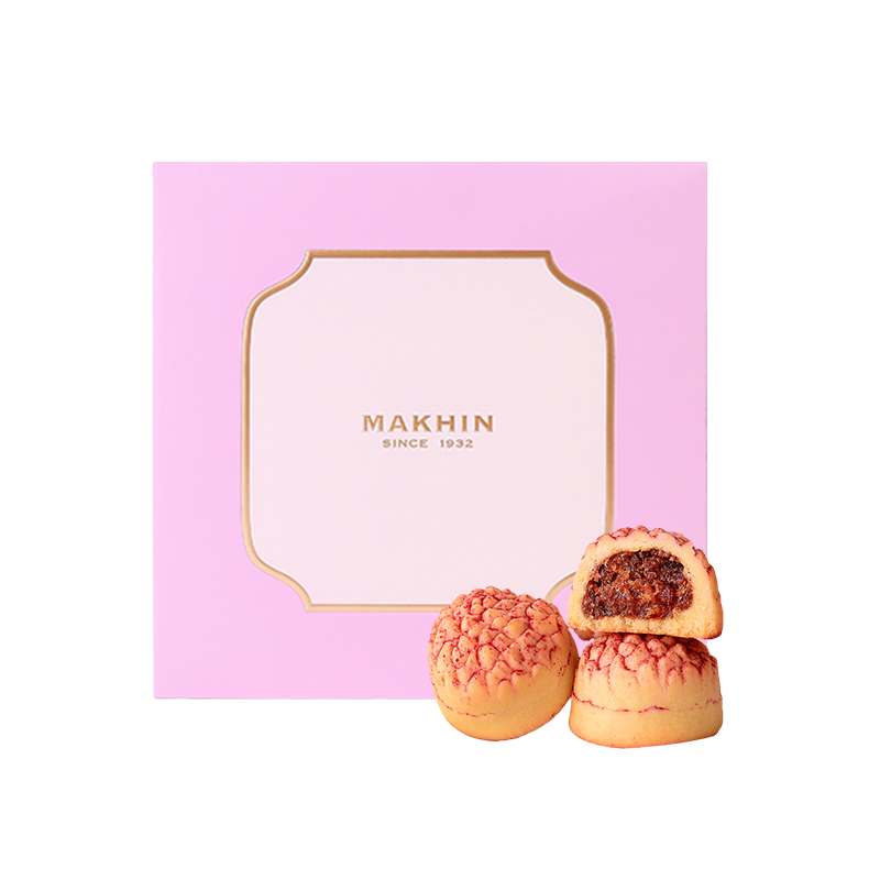 麦轩礼盒版岭南凤梨荔枝酥280g/盒 粉色