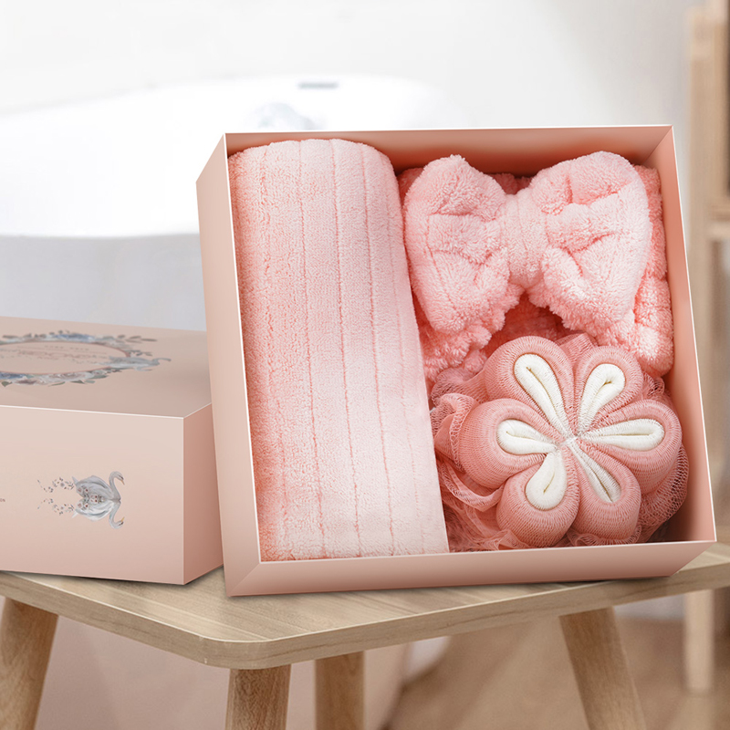 Beyond Kids/博洋宝贝竹笙活毛巾  洁肤洗浴套装三件套（单位：套） 粉色