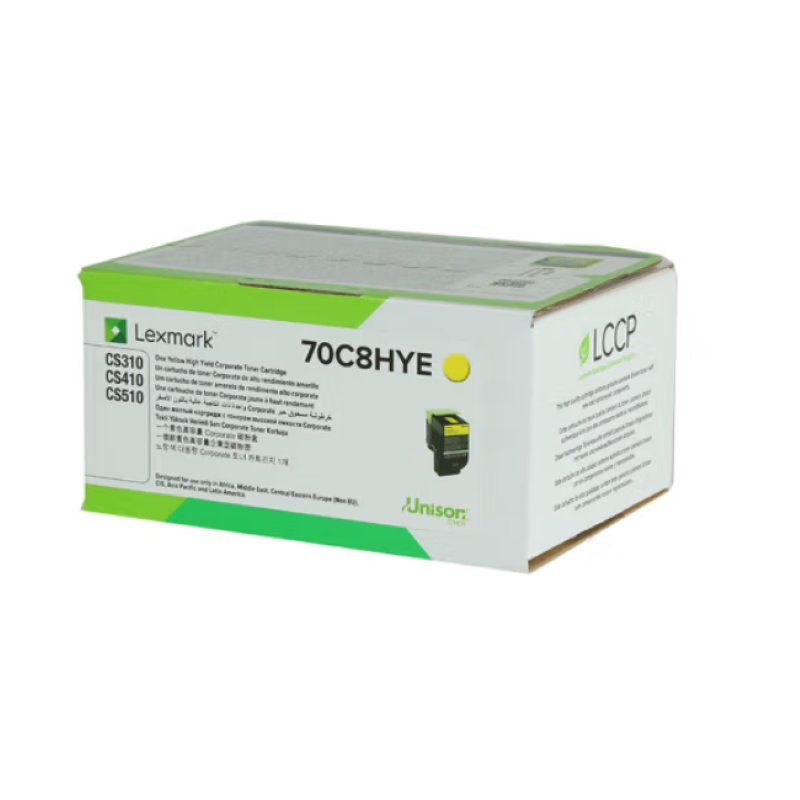 利盟 70C8HYE 适用CS310DN/CS410DN/CS510彩机 高容3000页（个）黄色 黄色