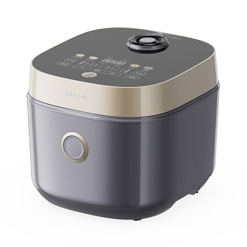 小熊（Bear）电饭煲 600W电饭锅微压珐琅元釜3L 配蒸笼DFB-D30T1/台 碧玺灰