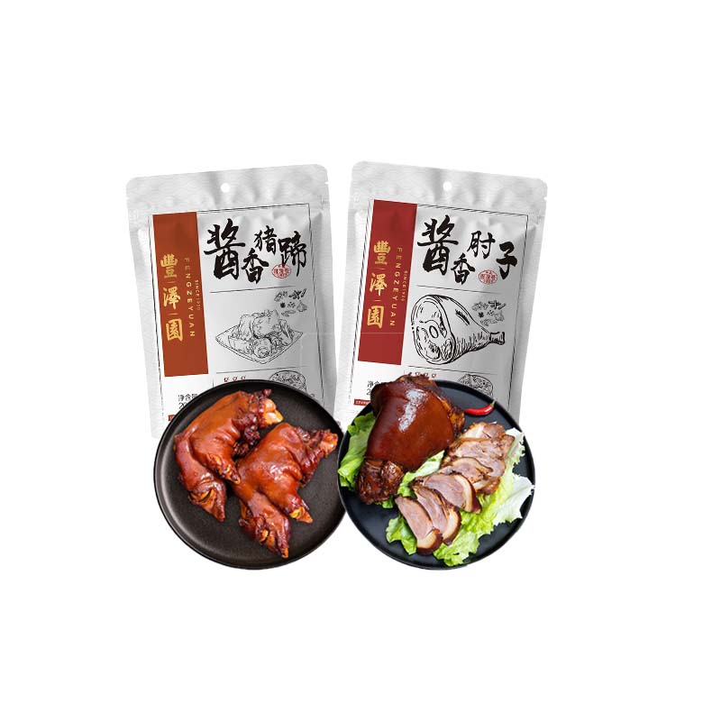 丰泽园 熟食零食大礼包 中华老字号特产美食 休闲零食下酒菜 酱香肘子1袋+猪蹄1袋（共400g)2袋 酱香肘子1袋+猪蹄1袋（共400g)2袋