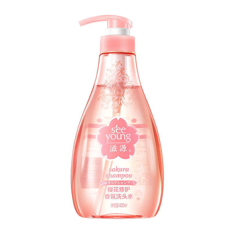 滋源（seeyoung）电商专供樱花修护香氛洗头水400ml（单位：瓶） 粉色