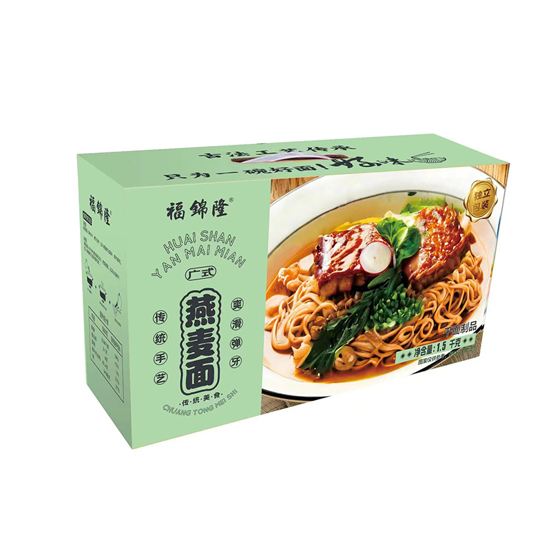 福锦隆 爽口弹牙 燕麦面 1.5kg 拿铁色（单位：箱）