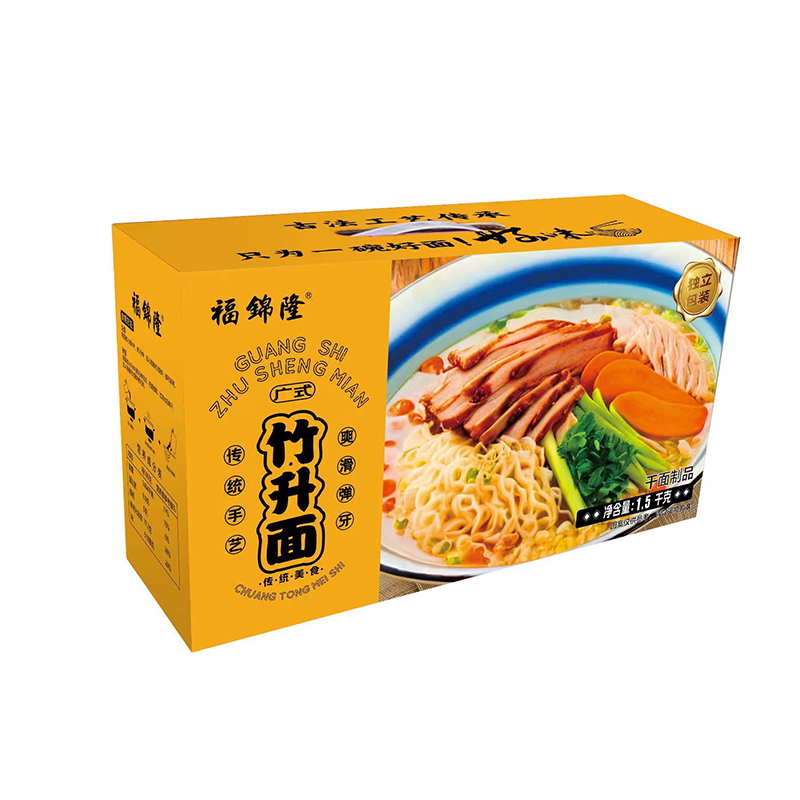 福锦隆 高精度小麦粉，广式鸡蛋面 竹升面 1.5kg 灰橙色（单位：箱）