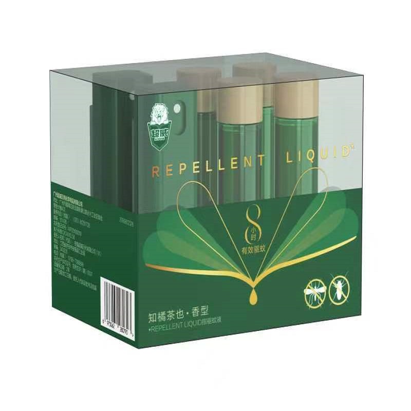 超威（SUPERB） 驱蚊液知橘茶也10ml喷*2+10ml补*4（单位：盒） 绿色