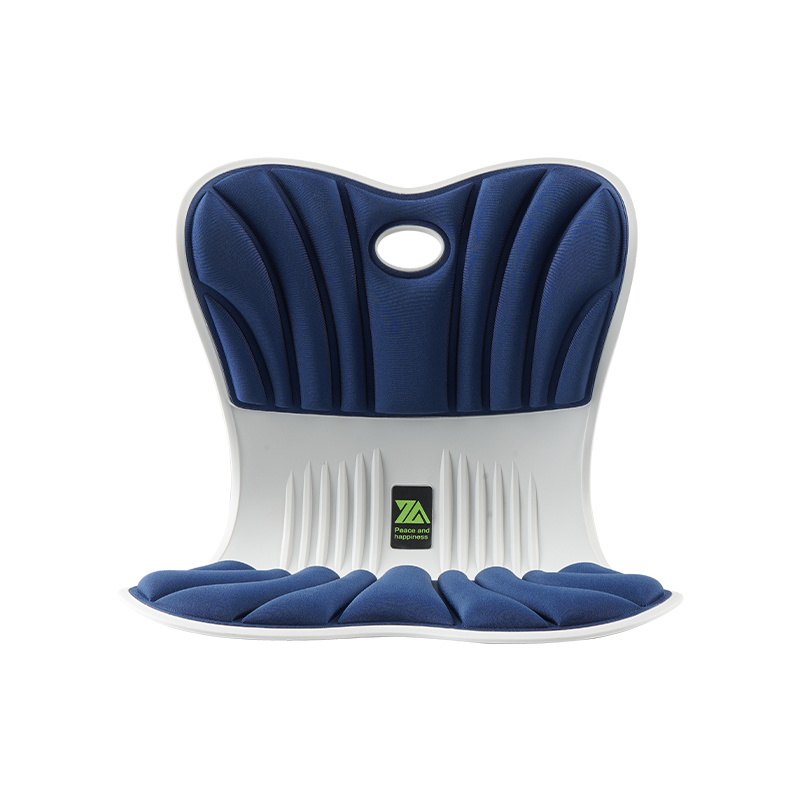 思菲其护腰坐垫ZD304办公室久坐不累神器花瓣靠背防驼背矫正坐姿矫正器1.2kg/个 运动蓝