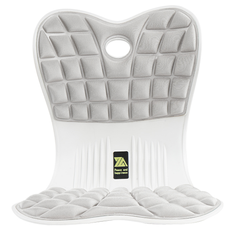 思菲其护腰坐垫ZD402靠背一体人体工学座椅子腰靠垫办公室工位久坐神器1.2kg/个 灰色