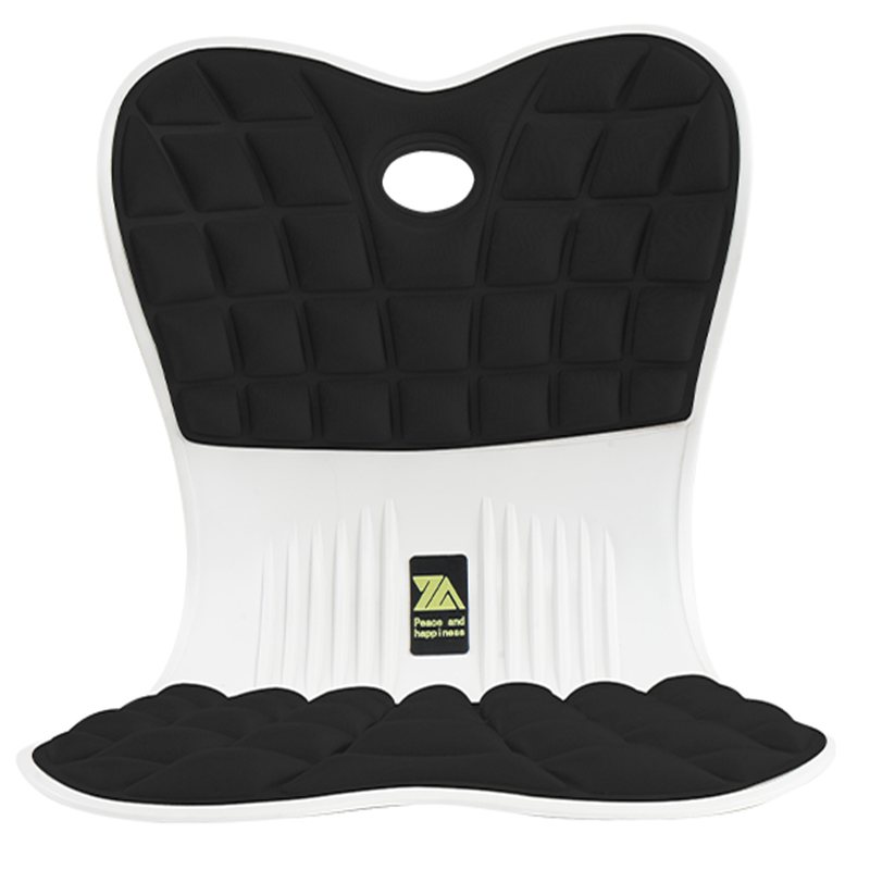 思菲其护腰坐垫ZD403靠背一体人体工学座椅子腰靠垫办公室工位久坐神器1.2kg/个 黑色