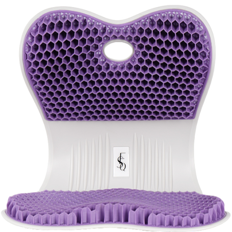 思菲其护腰坐垫ZDN02久坐神器办公室上班减压坐垫靠垫一体透气座垫1.9kg/个 紫色