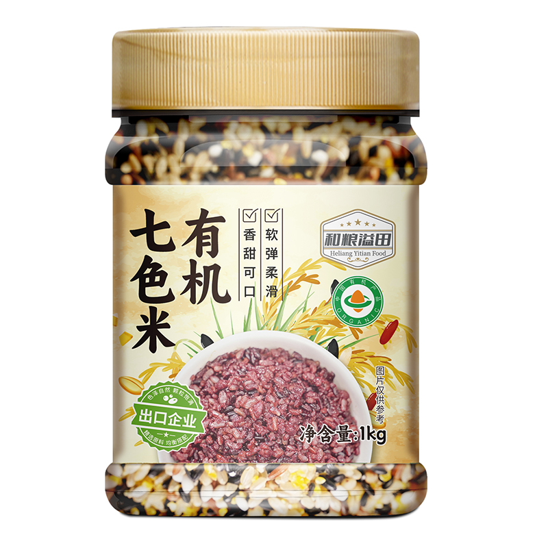 溢田 有机七色米1kg单位：瓶