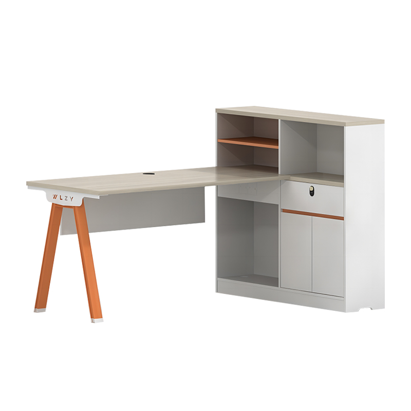 荣美盛 办公家具简约板式办公桌单人位1500*1200*750mm 张 橙色