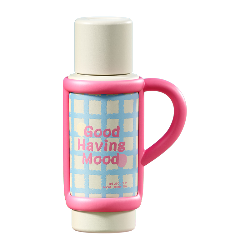 物生物(RELEA)星盏316L不锈钢保温杯950ML 单位：个 JV012429 不锈钢款蜡笔啵啵