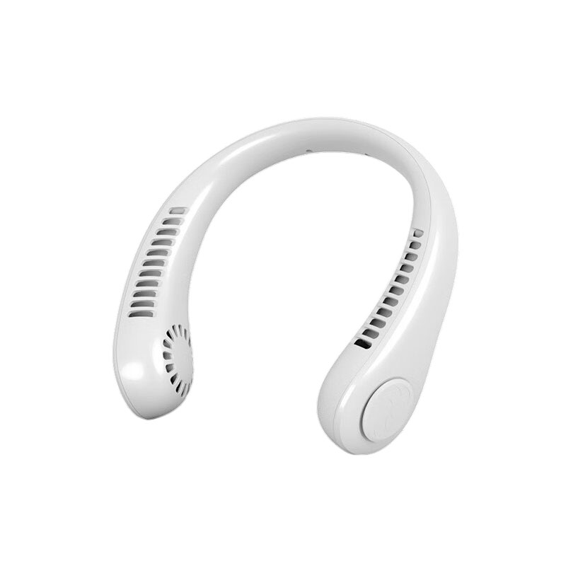 雷摄 USB充电挂脖小风扇多档大风力 0mAh LS-M8 （单位：件） 白色