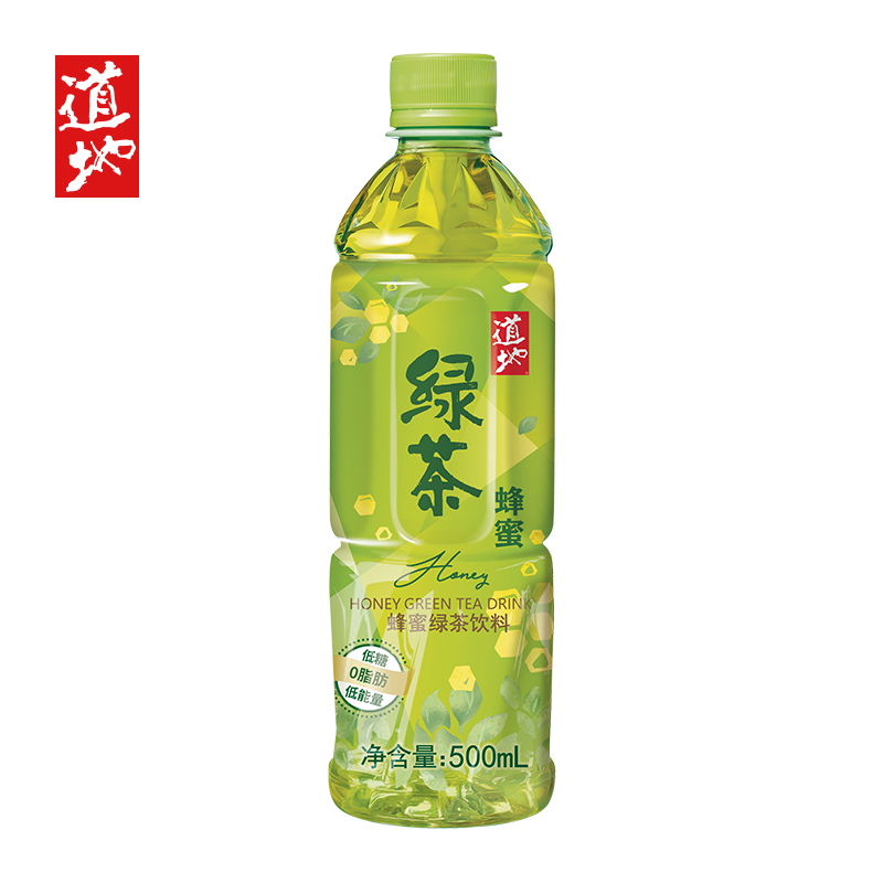 道地（TAO-TI）蜂蜜绿茶 含天然蜂蜜绿茶饮料 500ml*15瓶 雾雨绿