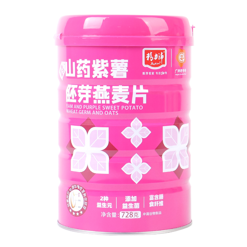 精力沛山药紫薯小麦胚芽燕麦片728g/罐 728g
