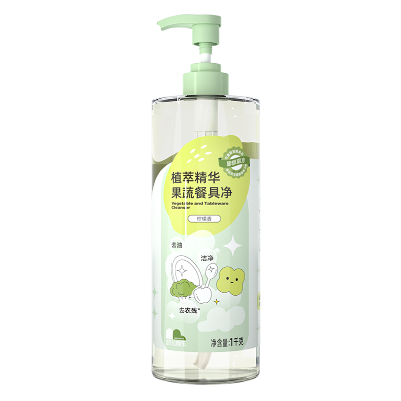 凯儿得乐（care daily） 植萃精华果蔬餐具净 柠檬香型 1L/瓶，2瓶/箱 绿色（单位：箱）
