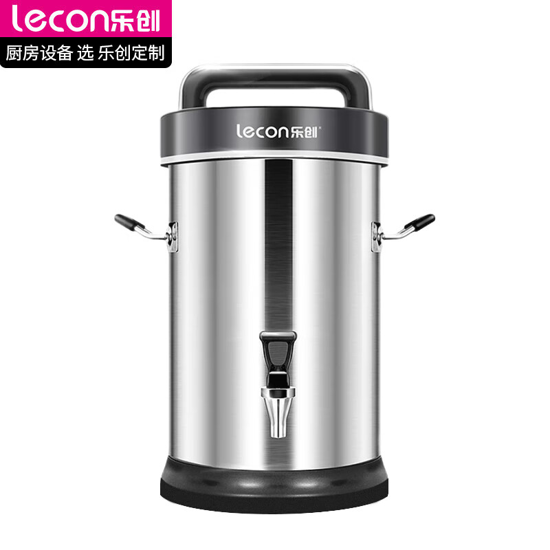 乐创（lecon）豆浆机商用全自动磨浆机无渣免过滤米糊杂粮打浆机 10L可打50杯 DX－32C 台 不锈钢色