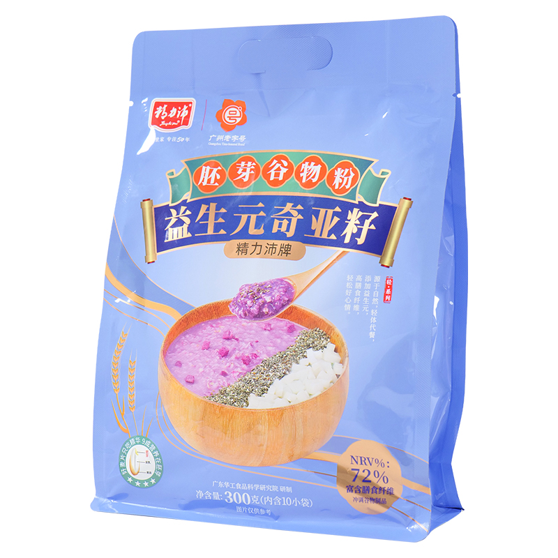 精力沛紫薯魔芋奇亚籽胚芽代餐粉300g*2袋（内含20小包） 300g*2