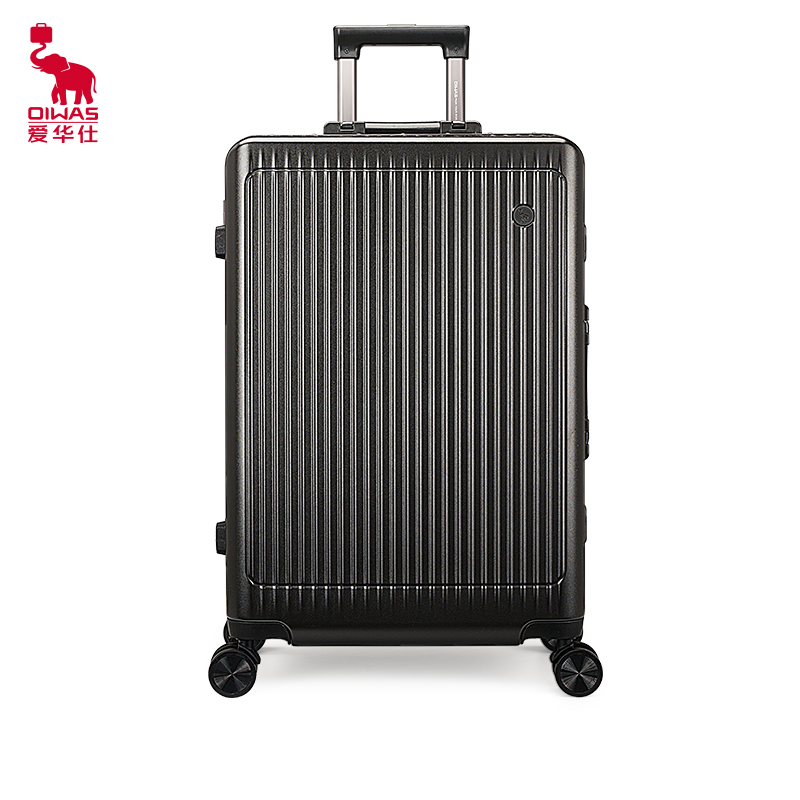 爱华仕（OIWAS）铝框行李箱 商务出差旅行 大容量旅行箱OCX6672深灰色（单位：个） 深灰色 24寸