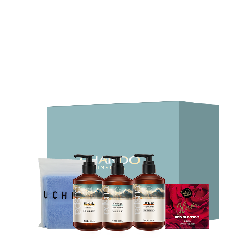 自然堂 经典个护D洗护套装（单位：套） 深蓝色