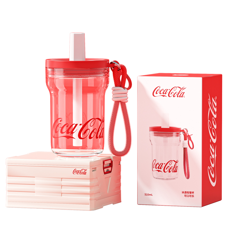 NONOO冰透吸管杯&middot;可口可乐NP510P1 经典白 510ml（单位：个） 白色