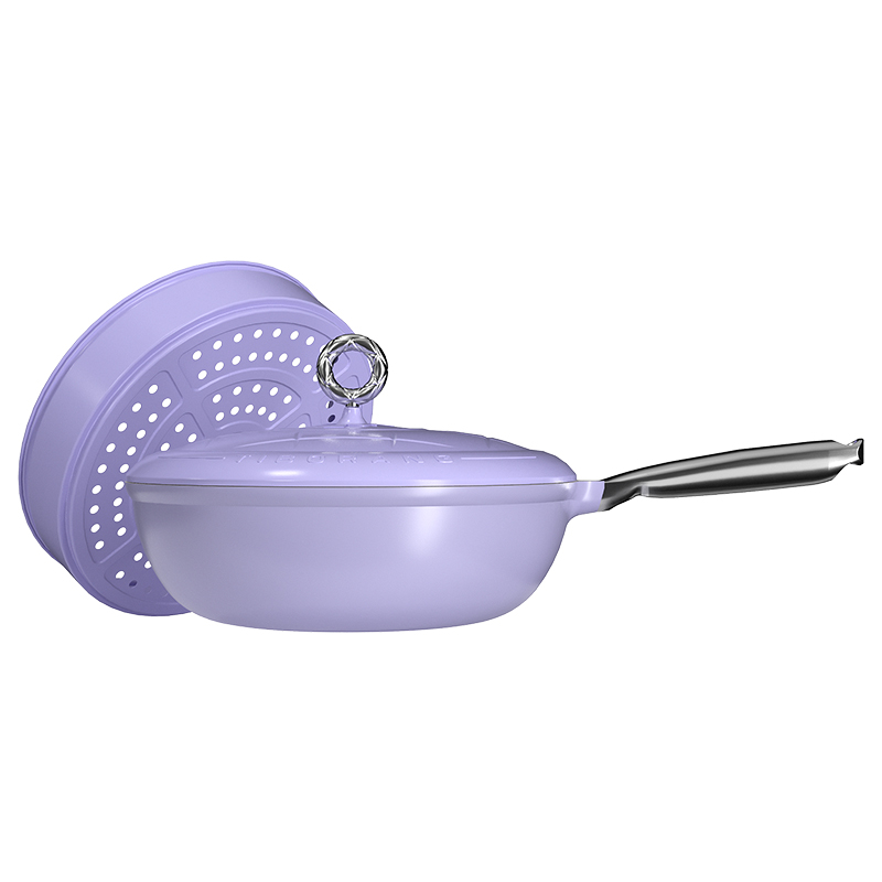 帝伯朗钛钠菱格氧吧锅32CM（单位：个） 紫色