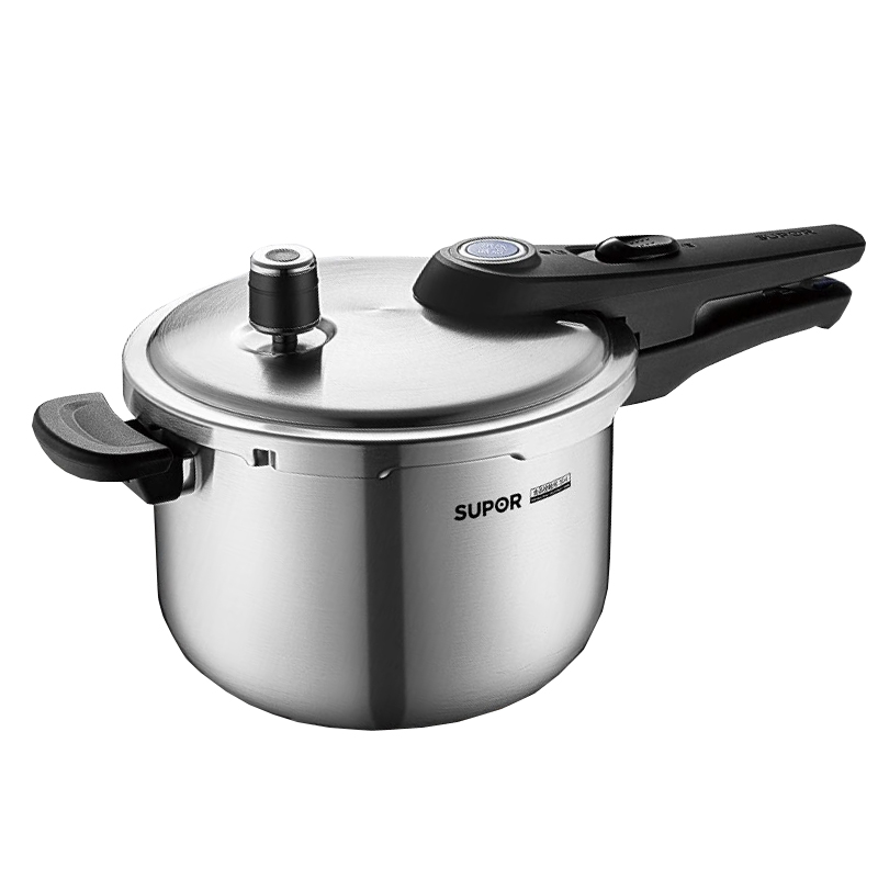 苏泊尔（SUPOR）7L&middot;24cm蓝眼复合钢压力快锅/YW243LB1（个） 不锈钢色