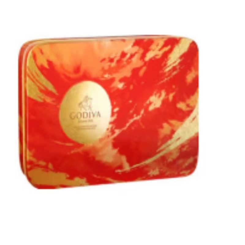 歌帝梵 雅金&middot;四海月圆巧克力月饼礼盒300g单位：盒 红色