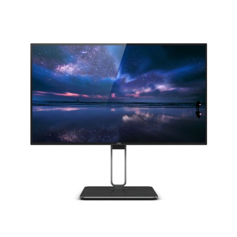 AOC电脑显示器U27U2P 27英寸 4K Nano IPS TUV低蓝光 TypeC90W/台 黑色