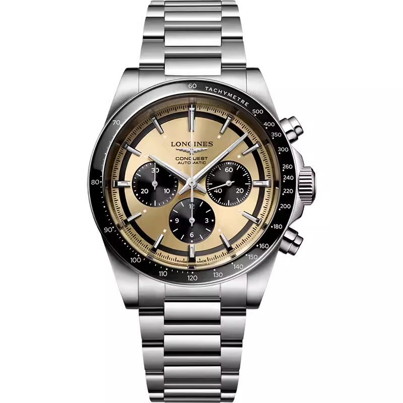 浪琴Longines 康卡斯系列机械手表男表 L3.835.4.32.6（单位1块） 金色