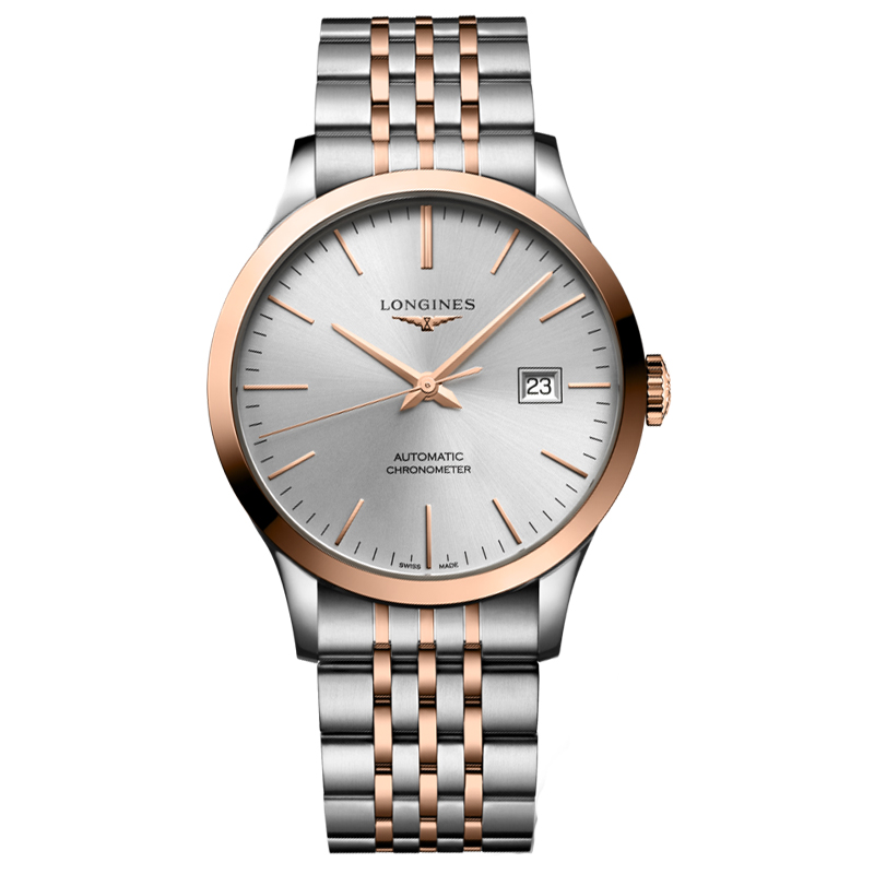 浪琴Longines 开创者系列机械手表男表 L2.821.5.72.7（单位1块） 银色