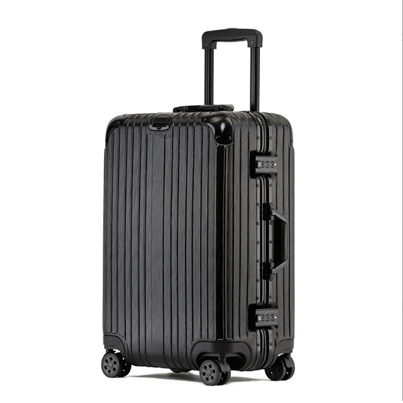 蕉众铝框拉杆箱旅行箱行李箱登机箱L-HY1830A（单位：箱） 黑色 20寸