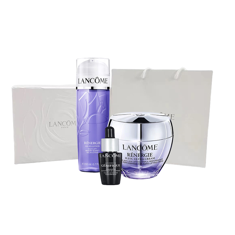 兰蔻塑颜水200ml+百肽霜50ml+小黑瓶精华7ml（单位：套） 液太天河