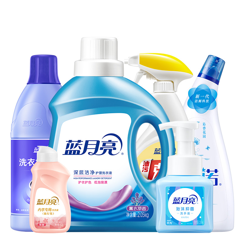 蓝月亮 洗衣清洁洁厕洗手清洁组合 80003348 3.985kg套装 蓝色（单位：套）