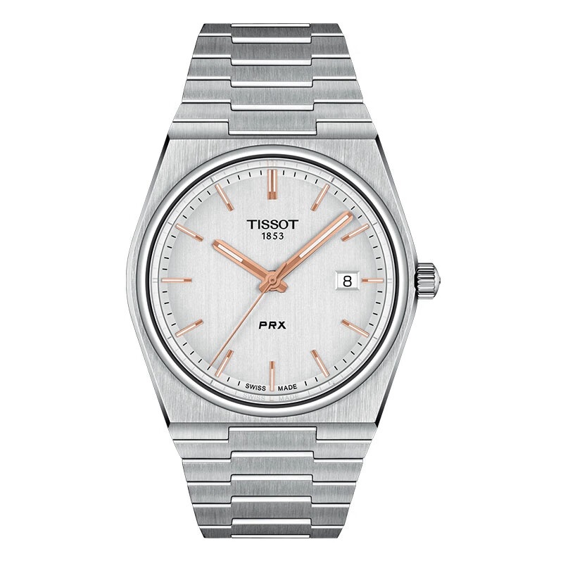 TISSOT天梭 PRX超级玩家系列石英男表手表 T137.410.11.031.00（单位1块） 白色