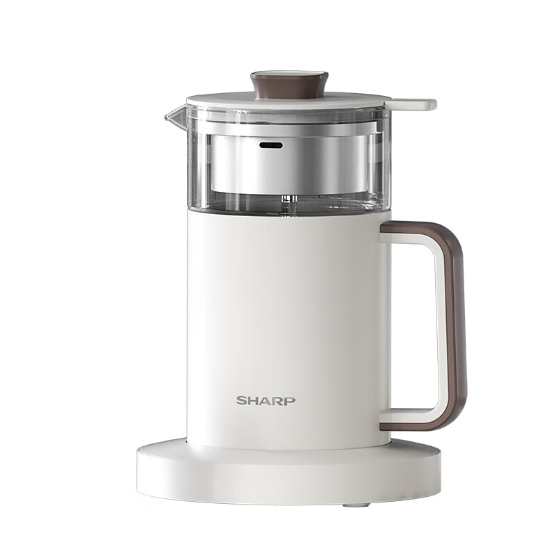 夏普（SHARP） 多功能养生壶 电热水壶花茶壶烧水壶恒温壶 KP-MT05L-W 550mL容量 白色（单位：台）