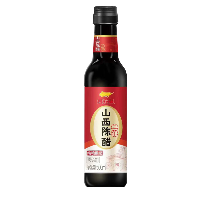 金龙鱼山西陈醋500ml/瓶 自然色