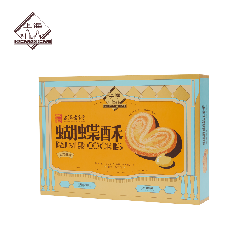 上海牌 黄油蝴蝶酥 192g（单位：盒）  