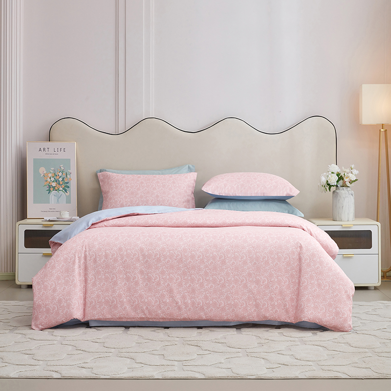 梦洁云绒四件套：格岚1010189109 粉色