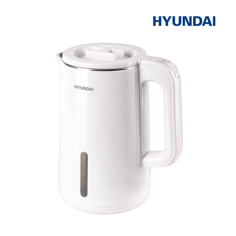 HYUNDAI 双层不锈钢电热水壶 HL1523A-09C（单位：台） 本白色