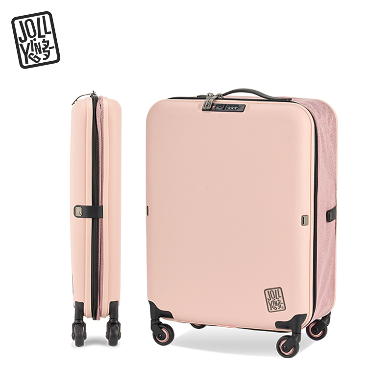 JOLLYING折叠行李箱30寸TRUNK  PC+牛津布 ZY-1583（单位：个） 樱花粉  TRUNK 30寸
