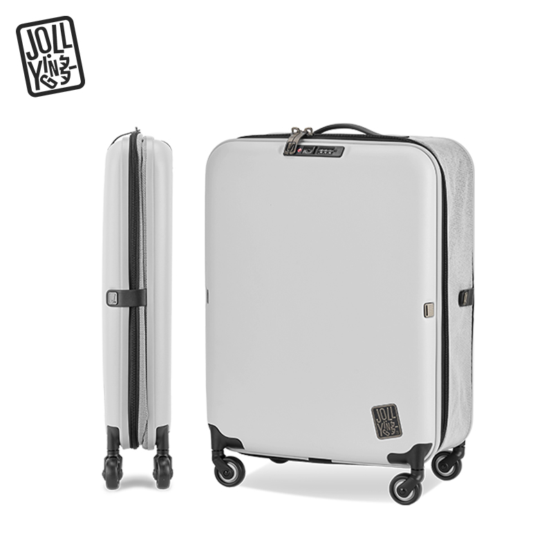 JOLLYING折叠行李箱30寸TRUNK  PC+牛津布 ZY-1583（单位：个） 月光灰  TRUNK 30寸