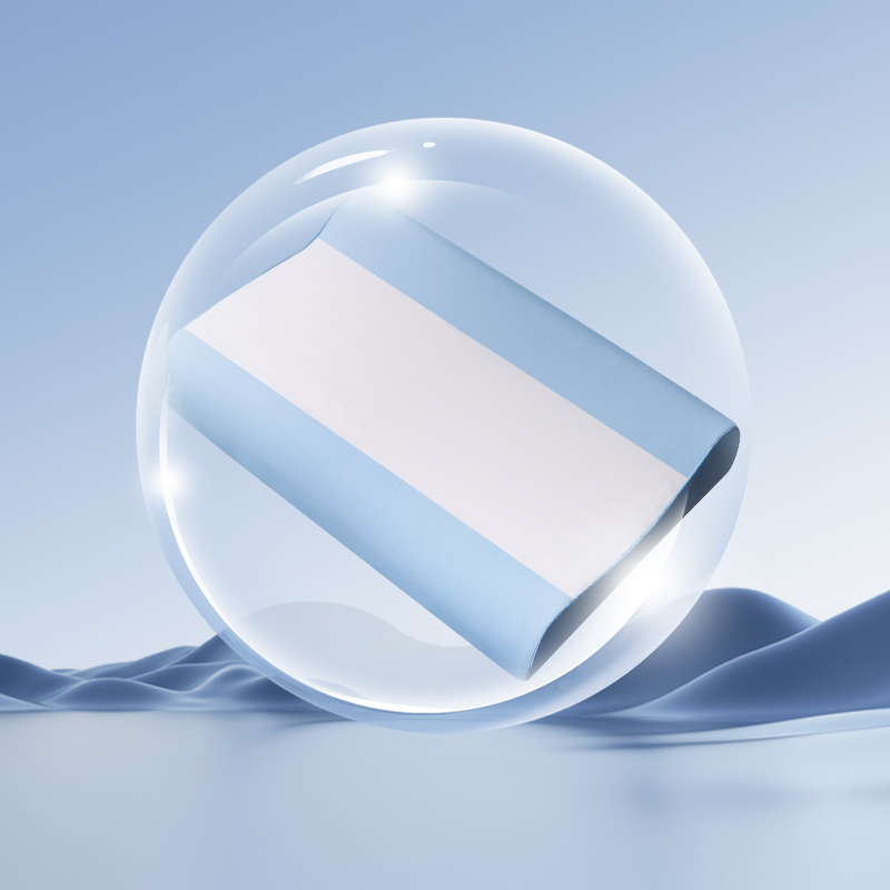 慕思 R形PSZ1-190高低乳胶枕颈椎枕 59*39*9/10cm 填充1000克（单位：只） 白蓝相间