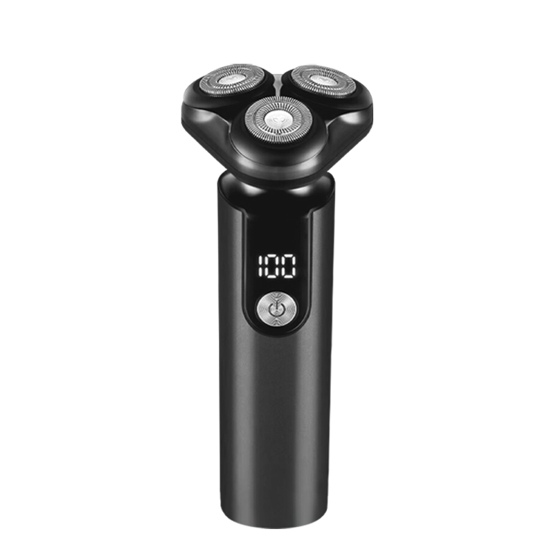 上亨电动剃须刀刮胡刀充电便携式车载三刀头旋转式剃胡子刀电动须刨送男友SHZH-LRT01 个 灰蓝色