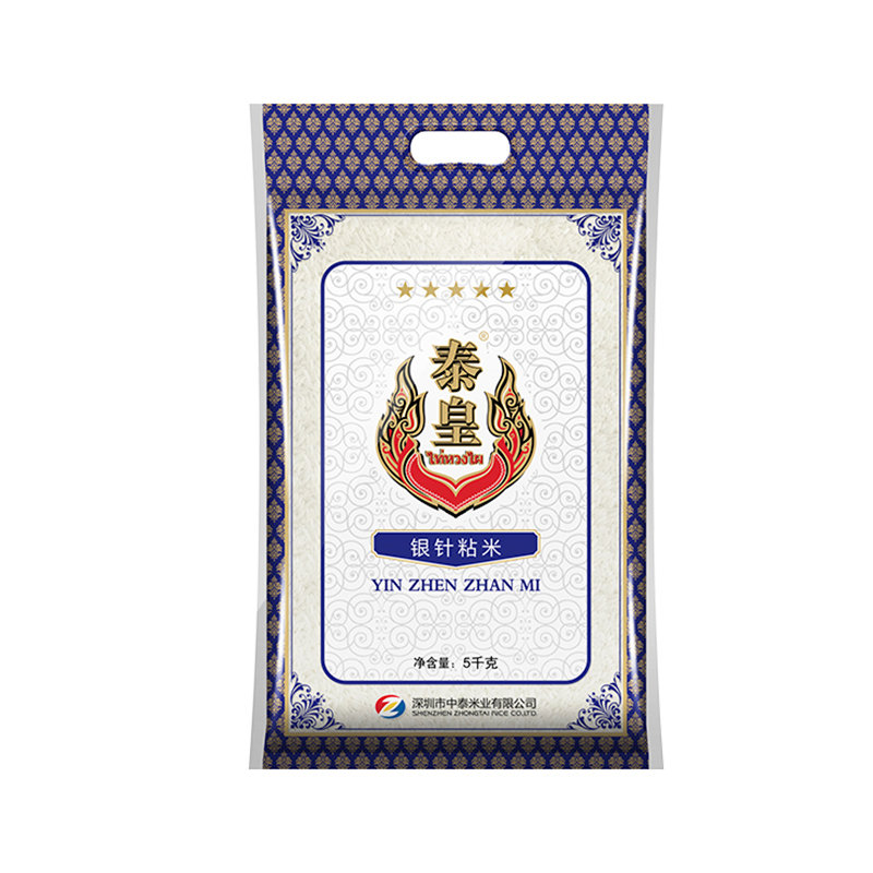 泰皇银针粘米5KG（单位：袋） 蓝色
