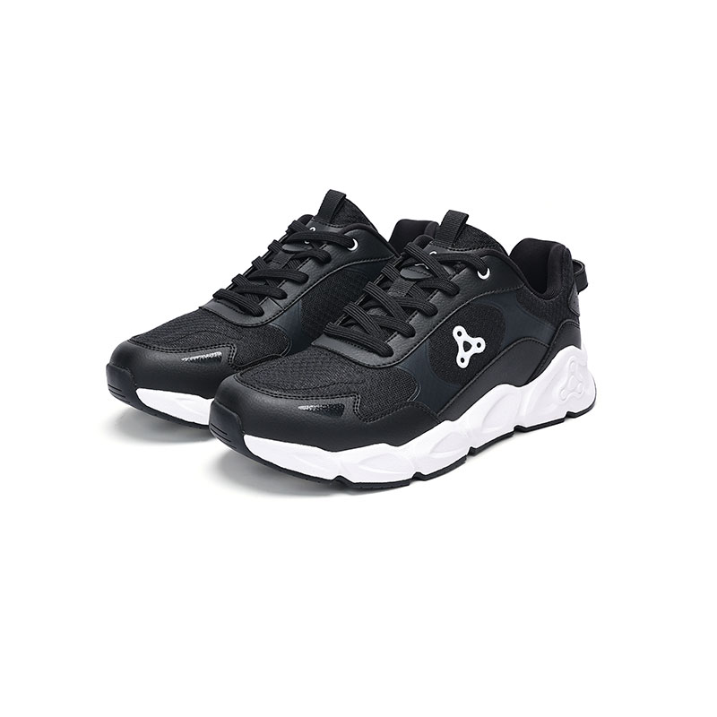 足行健按摩鞋春季网面透气足底磁石拇指外翻鞋-守正创新 单位：双 经典黑 44