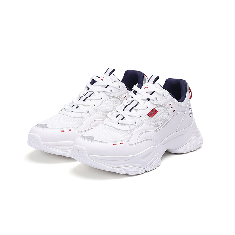 足行健按摩鞋稳足正基款夏季新款时尚复古休闲运动网面鞋子-稳操胜券2.0 单位：双 白色 43