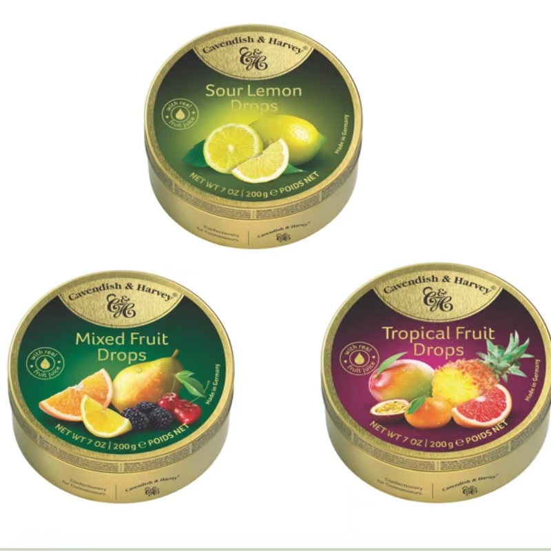 嘉云四季水果味糖*1+嘉云热带杂果味糖*1+嘉云酸柠檬味糖*1 3盒装 玫瑰金